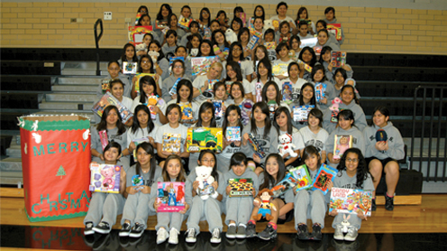 MJMS athletes donate pic MJMS athletes donate pic