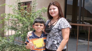 Deacan E. Gomez and mom