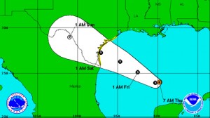 TS Don forecast cone