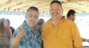 Mayor Joe H. Hernandez and San Benito Police Officer Guadalupe Ayala