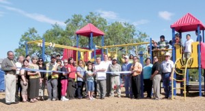 Landrum Park ribbon cutting