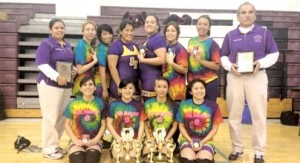 Lady 'Hound wrestlers