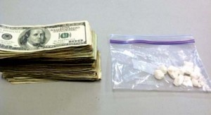 crack cocaine and cash