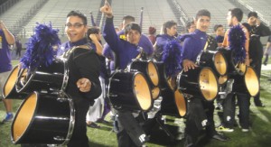 SBHS drumline at Pigskin