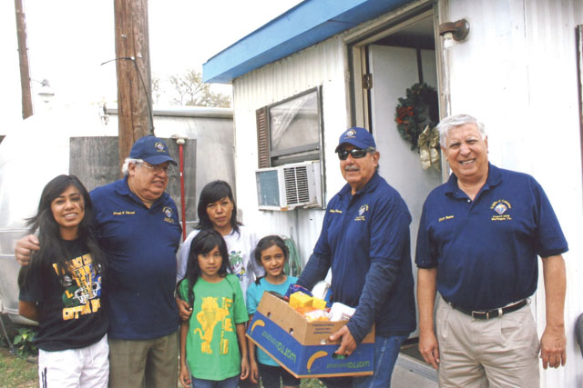 On Sunday, Dec. 23, the Knights of Columbus of Harlingen delivered food to assorted families for La Posada Providencia of San Benito, in which they delivered boxes of non-perishable food to underprivileged families. La Posada also had a turkey dinner, thanks in part to the Knights, serving a total of 20 people. (Courtesy photos)