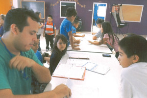 Children of the Boys and Girls Club of San Benito are seen interacting with staff and volunteers. (Photo by Linda Treviño)