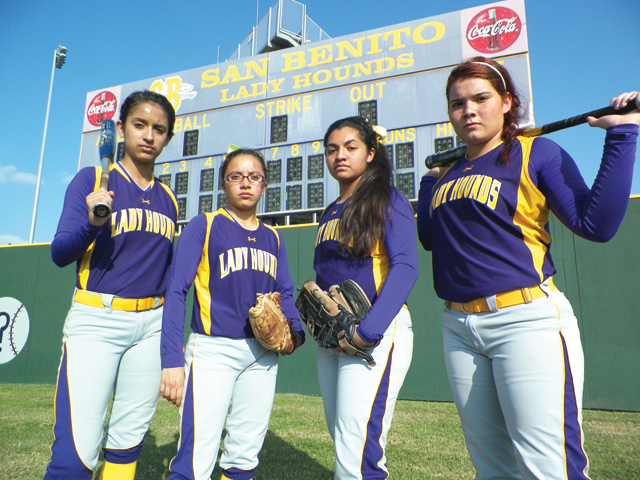 The San Benito Lady ’Hounds are preparing for another exciting softball season, this time in the unfamiliar but not uncharted waters of District 31-5A. (Staff photo by Francisco E. Jimenez)