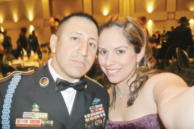 SSG Lupe Maldonado and his wife Yerika Maldonado are seen at the Brigade Ball 2013 just two months before his diagnosis. (Courtesy photo)