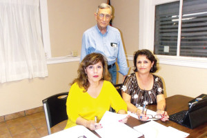 San Benito News photo by Robert Perez Area Business Owners Association President Lionel Betancourt, Vice President Shirley Vega and Secretary Toni Crane are seen inside the Vega Professional Building in San Benito prior to the Association’s meeting on Friday, Jan. 10.