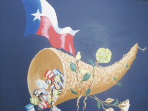 Artwork by Roel Flores Sandoval Weslaco native Roel Flores Sandoval will be in San Benito on Thursday, Jan. 30, to present his artwork, shown here, at the Narciso Martinez Cultural Arts Center.