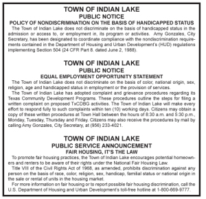 Town Of Indian Lake (Fair Housing - 11-22-15) 4x6